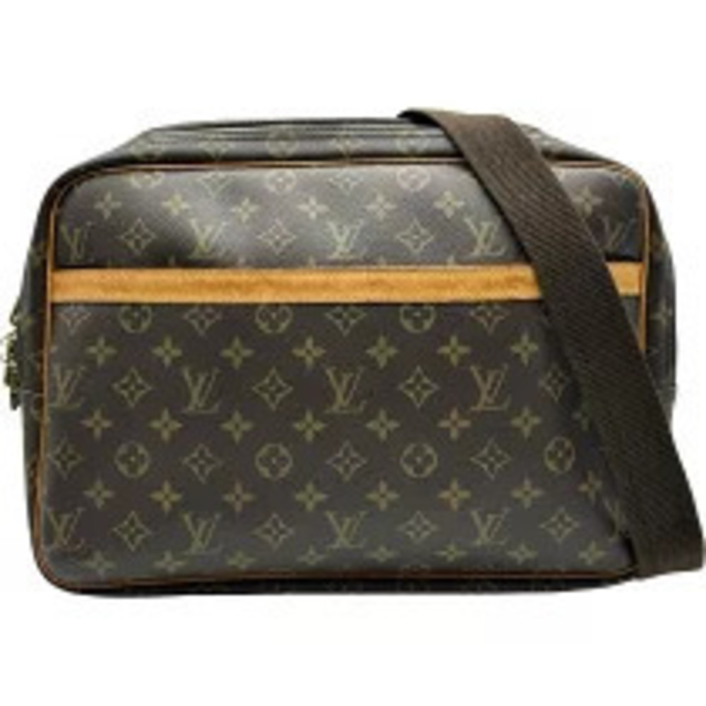 Louis Vuitton Reporter Brown Monogram Canvas Shoulder Bag